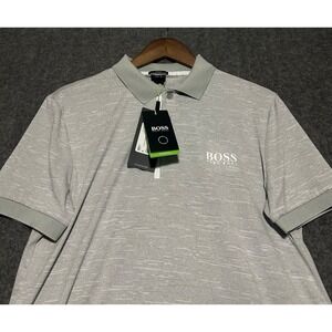 Hugo boss moisture management polo shirt mens slim fit performance Medium new